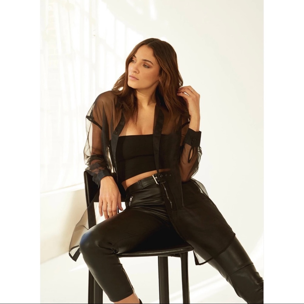 NWT [choosy] greenwich sheer blouse